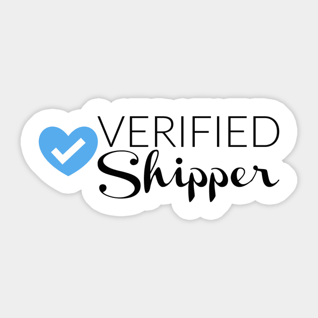 Verified Shipper - Blue Heart Sticker by FangirlFuel